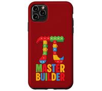 Custodia per iPhone 11 Pro Max Master Builder Pi Simbolo Pi Mattoni Pi Blocchi Brick Builder