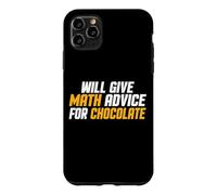Custodia per iPhone 11 Pro Max Matematica, Insegnante divertente darà consigli di matematica per il cioccolato