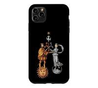 Custodia per iPhone 11 Pro Max Matrimonio alchemico di Re/Regina Sole & Luna
