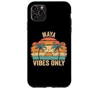 Custodia per iPhone 11 Pro Max MAYA Vibes Only Cute Retro Girls MAYA Name