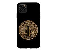 Custodia per iPhone 11 Pro Max Medaglia di San Benedetto PAX Pace e Protezione Stampa