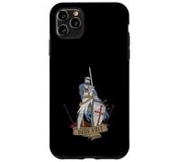 Custodia per iPhone 11 Pro Max Medievale Guerriero Santo Cavaliere Templare Deus Vult Vintage