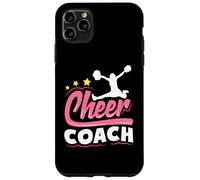 Custodia per iPhone 11 Pro Max Megafono da donna Cheer Coach con design invecchiato