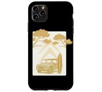 Custodia per iPhone 11 Pro Max Méhari Surf Adventure Retro Utility Car Costa Ouest