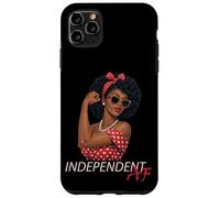 Custodia per iPhone 11 Pro Max Melanina Afrocentrica Ragazza Pin Up Nera AF Indipendente