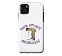 Custodia per iPhone 11 Pro Max Meme alcolico divertente alcolico preferito di Dio