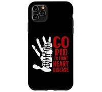 Custodia per iPhone 11 Pro Max Mese del cuore americano - Diventa rosso per la consapevolezza delle malattie cardiache
