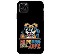Custodia per iPhone 11 Pro Max Mi Perro Es El Jefe divertente citazione spagnola amante dei cani