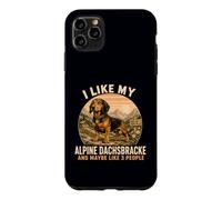 Custodia per iPhone 11 Pro Max Mi piace il mio Alpine Dachsbracke e forse come 3 persone umorismo