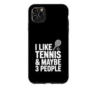 Custodia per iPhone 11 Pro Max Mi piace il tennis e forse 3 persone