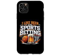 Custodia per iPhone 11 Pro Max Mi piace la birra e le scommesse sportive Parlay Bere Basket