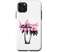 Custodia per iPhone 11 Pro Max MIAMI BEACH FLORIDA Palma Retro Tropicale