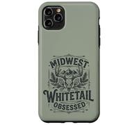 Custodia per iPhone 11 Pro Max Midwest Whitetail Deer Skull Buck Hunting