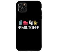 Custodia per iPhone 11 Pro Max Milton Nome cane personalizzato Milton Pet Lover