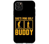 Custodia per iPhone 11 Pro Max Mini Golf di papà Buddy Humor Family Golfers