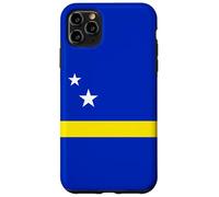 Custodia per iPhone 11 Pro Max Minimal Curacao Flag Inspired Stars and Stripe Art