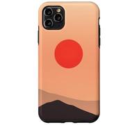 Custodia per iPhone 11 Pro Max Minimal Desert Hills Sun Calm Horizon Paesaggio