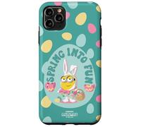 Custodia per iPhone 11 Pro Max Minions Easter Spring Into Fun