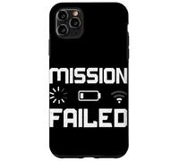 Custodia per iPhone 11 Pro Max Missione fallita batteria scarica Gamer Joke Console di gioco Umorismo