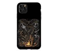 Custodia per iPhone 11 Pro Max Mistero Foresta Creature Bigfoot Mothman Leggende