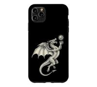 Custodia per iPhone 11 Pro Max Mitico Drago Holding Sun Orb Vintage Art