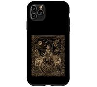 Custodia per iPhone 11 Pro Max Mito di Yokai della carta dei tarocchi celesti Daitengu