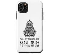Custodia per iPhone 11 Pro Max Mitologia vichinga motivazionale - La bestia dentro - Dio Odino