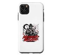 Custodia per iPhone 11 Pro Max Miyamoto Musashi Due Spade Samurai Guerriero