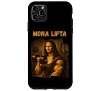 Custodia per iPhone 11 Pro Max Mona Lifta Muscle Mona Lisa Lifting Weights Bodybuilding Gym