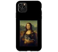 Custodia per iPhone 11 Pro Max Mona Lisa Sugar Glider Funny Renaissance Art Proprietario di animali domestici