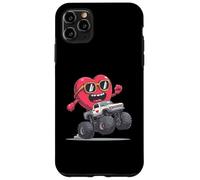 Custodia per iPhone 11 Pro Max Monster Truck Cuore 4 Ruote Offroad San Valentino
