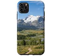 Custodia per iPhone 11 Pro Max Montagne Rocciose Scenic Valley Fiume Paesaggio Grafico