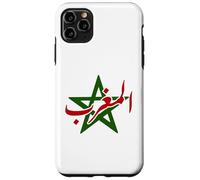Custodia per iPhone 11 Pro Max Morocco Moroccan Pride Flag Map Arabic Maghrib Maghreb