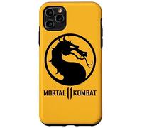 Custodia per iPhone 11 Pro Max Mortal Kombat 11 Dragon Black Logo