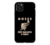 Custodia per iPhone 11 Pro Max Mosè primo uomo con una tavoletta divertente Pasqua ebraica