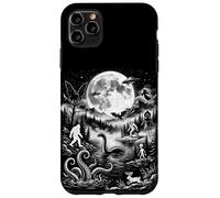 Custodia per iPhone 11 Pro Max Mostri leggendari sotto la luna Folklore Paranormale