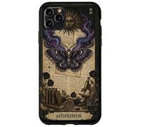 Custodia per iPhone 11 Pro Max Moth Sun Dark Gothic Crescent Moon Skull