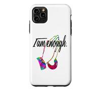 Custodia per iPhone 11 Pro Max MOTIVATIONAL " I AM ENOUGH " Colorful Praying Hands