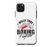 Custodia per iPhone 11 Pro Max Muay Thai Boxing Fighter Guerriero del Ring