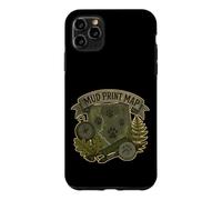 Custodia per iPhone 11 Pro Max MUD PRINT MAP Mappa di tracce animali sul campo