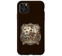 Custodia per iPhone 11 Pro Max Musica country e western di Nashville, Tennessee, Capybara Axolotl