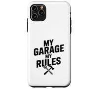 Custodia per iPhone 11 Pro Max My Garage My Rules Divertente Appassionato di Auto Umorismo