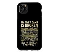 Custodia per iPhone 11 Pro Max My Give A Damn Is Broken Funny Retirement Fishing Dad