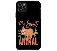 Custodia per iPhone 11 Pro Max My Spirit Animal Bradipo divertente carino