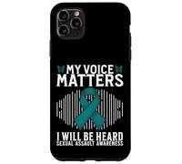 Custodia per iPhone 11 Pro Max My Voice Matters Support Sexual Assault Awareness Gifts