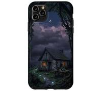 Custodia per iPhone 11 Pro Max Mystical Forest Cottage Dark Academia Cabina incantata