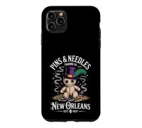 Custodia per iPhone 11 Pro Max Mystical Voodoo Doll New Orleans Pins and Needles Art