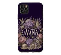 Custodia per iPhone 11 Pro Max Nana Floral Hummingbird Garden Nonna Lavanda Bloom