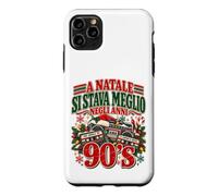 Custodia per iPhone 11 Pro Max Natale Anni 90 Nostalgia Vintage Musica e Ricordi