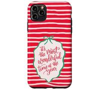 Custodia per iPhone 11 Pro Max Natale Most Wonderful Time Of The Year Motivo natalizio